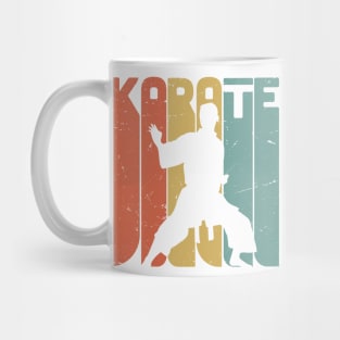 Retro Karate, Karate lover gift idea , karate fan present, martial arts Mug